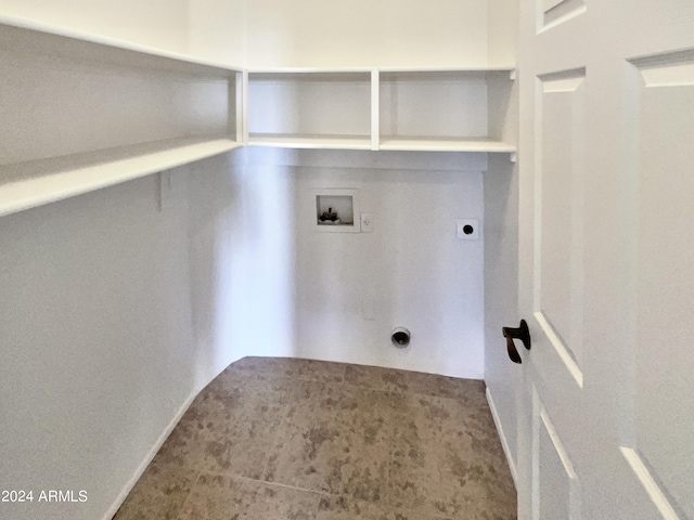 laundry room featuring washer hookup and hookup for an electric dryer