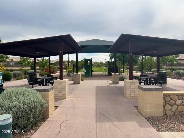3871 E Harrison St, Gilbert, AZ 85295 - view of home's community with a gazebo and a patio area