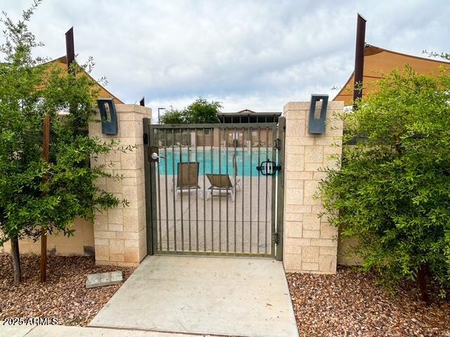 3871 E Harrison St, Gilbert, AZ 85295 - view of gate featuring fence