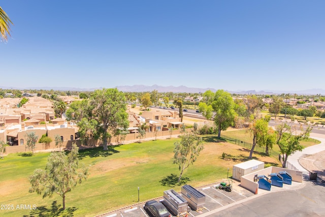 7970 E Camelback Rd Unit 604, Scottsdale, AZ 85251 - aerial view of residential area with mountains