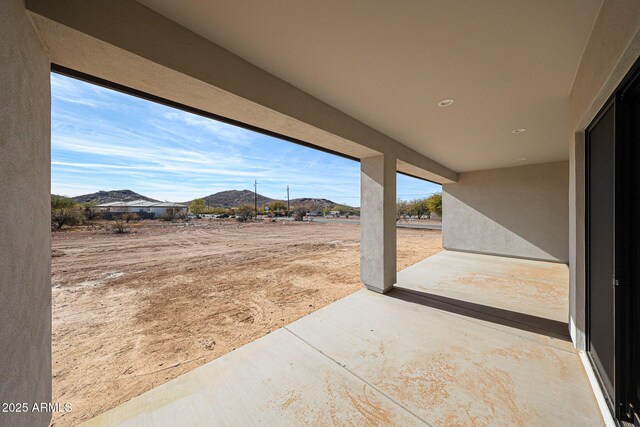 3295 W Mesquite St, Phoenix, AZ 85086 - view of patio / terrace with a mountain view
