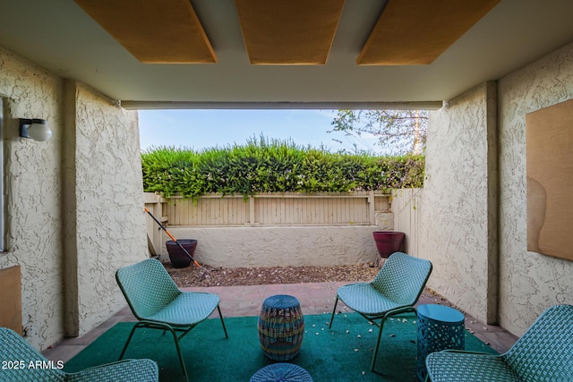 balcony featuring a patio