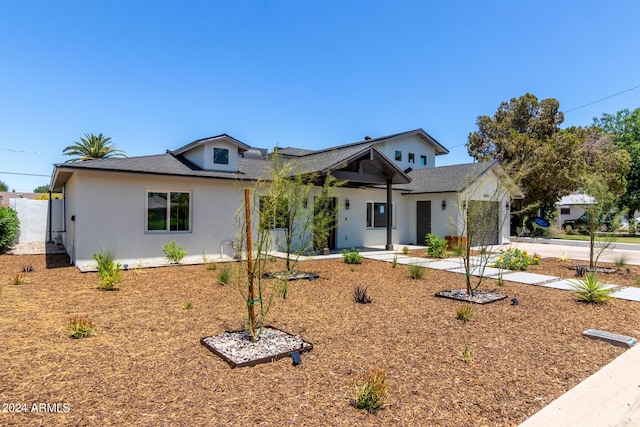 view of front of home featuring a garage