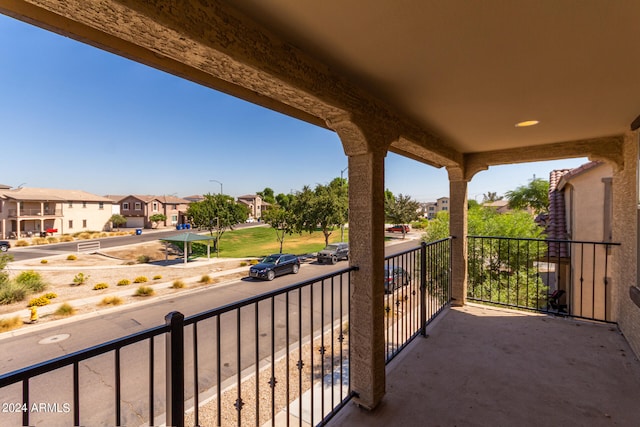 view of balcony