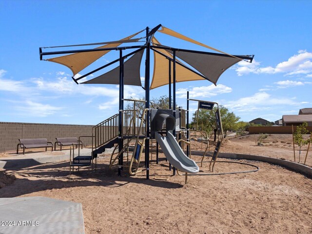 community playground featuring fence