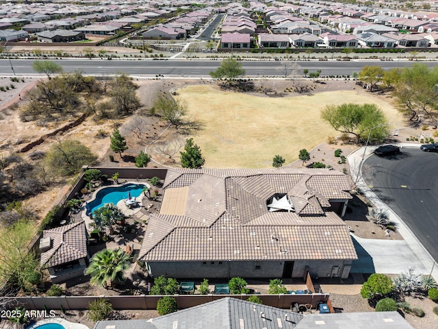 birds eye view of property featuring a residential view