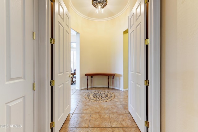 20609 N Canyon Whisper Dr, Surprise, AZ 85387 - corridor featuring baseboards and light tile patterned floors