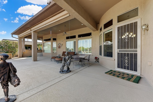 20609 N Canyon Whisper Dr, Surprise, AZ 85387 - view of patio featuring ceiling fan