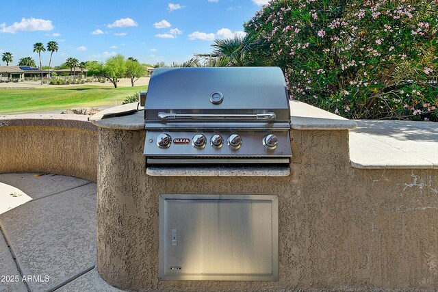 20609 N Canyon Whisper Dr, Surprise, AZ 85387 - view of patio featuring golf course view and a grill