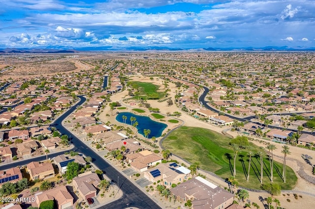 20609 N Canyon Whisper Dr, Surprise, AZ 85387 - aerial view featuring a water and mountain view, golf course view, and a residential view
