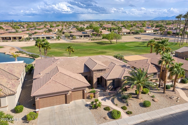 20609 N Canyon Whisper Dr, Surprise, AZ 85387 - aerial view featuring a mountain view, golf course view, and a residential view