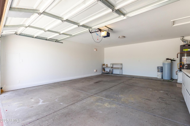 12838 W Desert Mirage Dr, Peoria, AZ 85383 - garage featuring a garage door opener and gas water heater