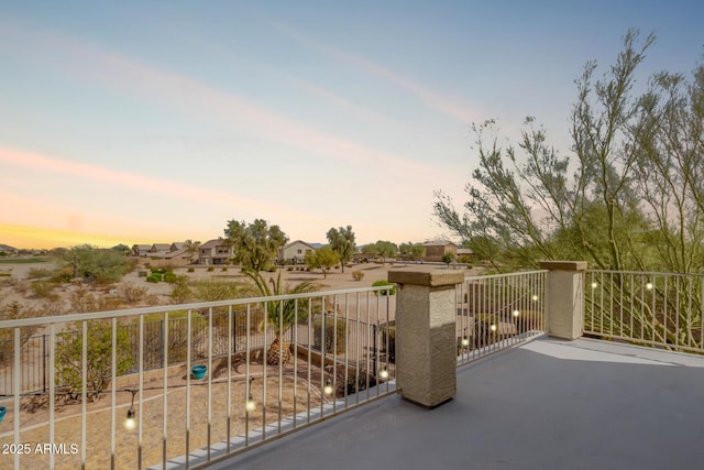 balcony with a residential view