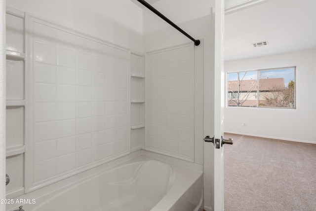 bathroom featuring shower / bathtub combination