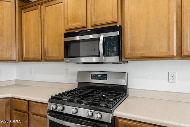 kitchen with appliances with stainless steel finishes