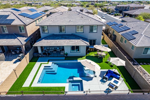 view of pool with a patio