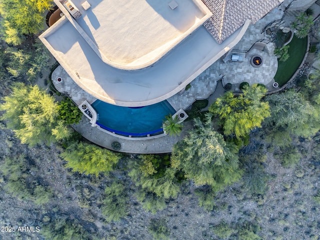 birds eye view of property