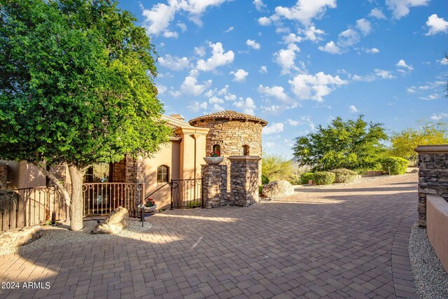 view of patio / terrace with fence