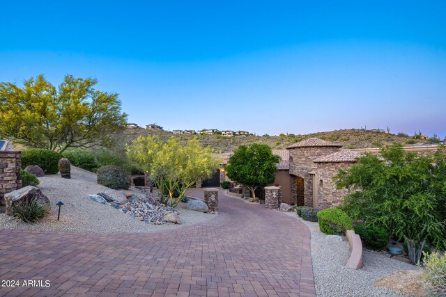 view of patio featuring decorative driveway