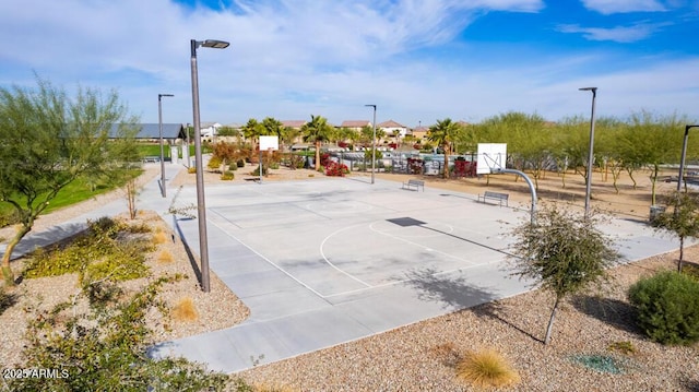 view of basketball court featuring community basketball court