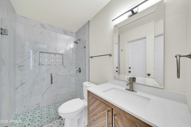 8146 N 17th Dr, Phoenix, AZ 85021 - full bath with a marble finish shower, vanity, and toilet