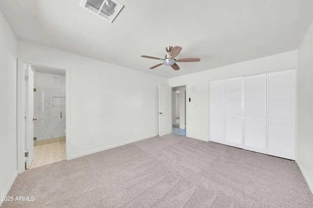 8146 N 17th Dr, Phoenix, AZ 85021 - unfurnished bedroom with carpet floors, a closet, ensuite bathroom, and baseboards
