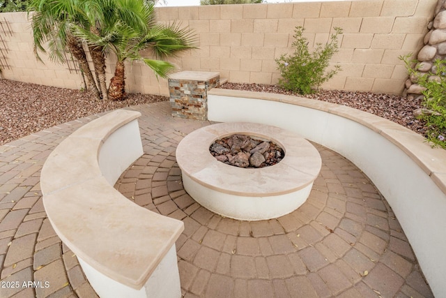 4453 S Huachuca Way, Chandler, AZ 85249 - view of patio featuring a fire pit