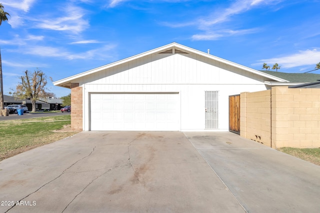 view of home's exterior featuring a garage