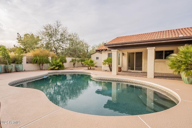 view of pool with a patio