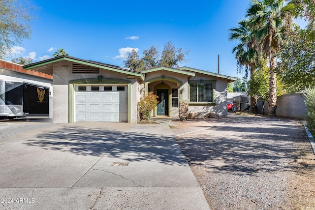 ranch-style house with a garage