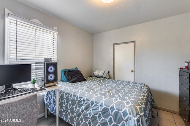 view of tiled bedroom