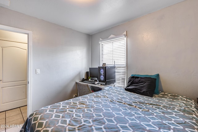 view of tiled bedroom