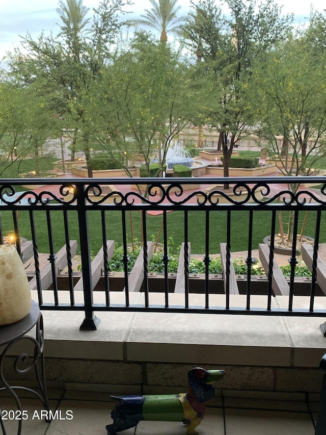 view of balcony