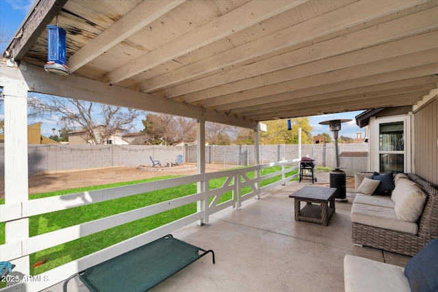 view of patio / terrace with outdoor lounge area