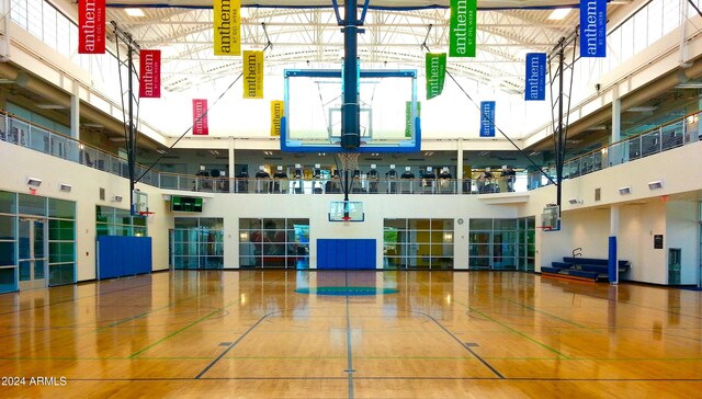 view of basketball court