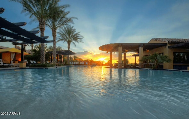 210 E Bergamot Ln, Queen Creek, AZ 85140 - community pool featuring a pergola