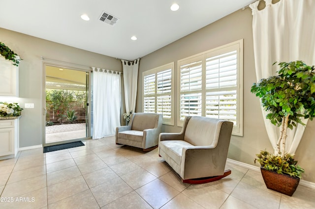 210 E Bergamot Ln, Queen Creek, AZ 85140 - sitting room featuring recessed lighting, baseboards, and light tile patterned flooring