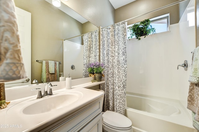 210 E Bergamot Ln, Queen Creek, AZ 85140 - full bath with vanity, shower / bath combination with curtain, and toilet