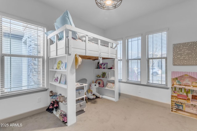 bedroom featuring carpet flooring