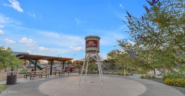 view of community with a playground