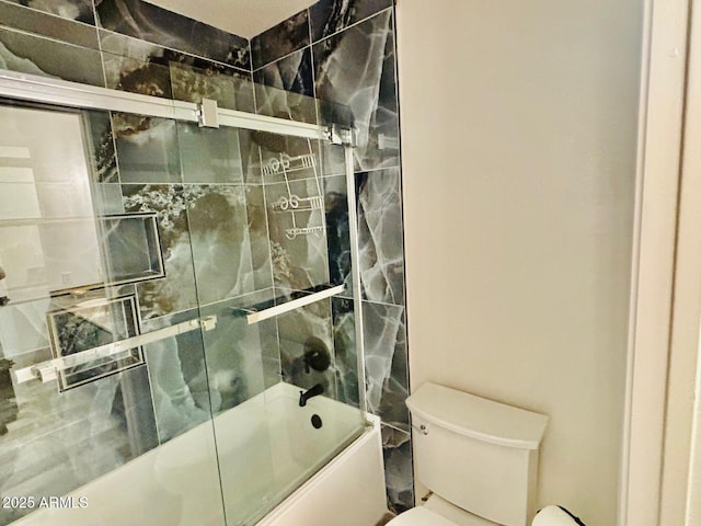 1853 N Rowen Cir, Mesa, AZ 85207 - bathroom featuring toilet and combined bath / shower with glass door