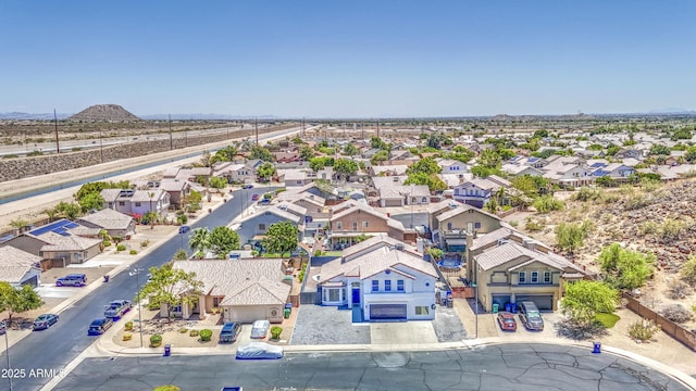 1853 N Rowen Cir, Mesa, AZ 85207 - aerial perspective of suburban area featuring a mountainous background
