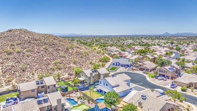 1853 N Rowen Cir, Mesa, AZ 85207 - aerial perspective of suburban area with a mountainous background