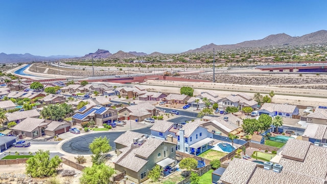 1853 N Rowen Cir, Mesa, AZ 85207 - aerial perspective of suburban area featuring a mountain backdrop