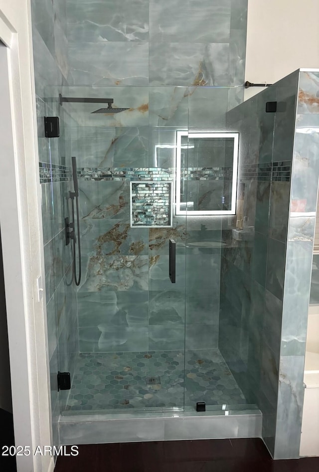1853 N Rowen Cir, Mesa, AZ 85207 - full bathroom with a stall shower