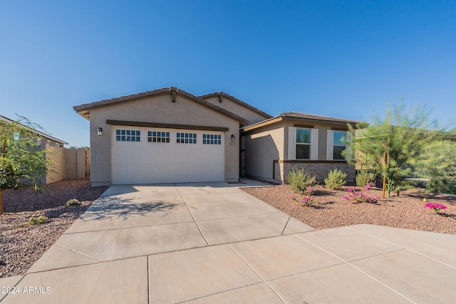 view of front of house featuring a garage