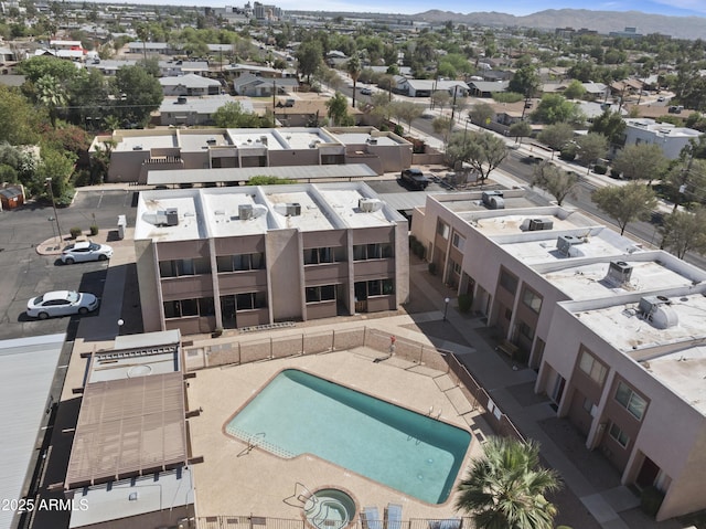 811 W 13th St, Tempe, AZ 85281 - aerial view of a pool area and a mountainous background