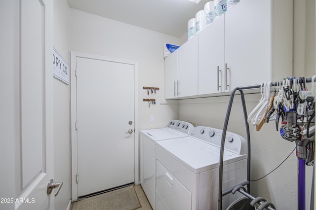 1217 S Longmore Ct, Chandler, AZ 85286 - laundry area with cabinet space and washing machine and clothes dryer