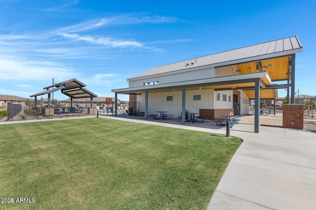 4149 E Appaloosa Rd, Gilbert, AZ 85296 - exterior space with fence, a yard, and a patio area