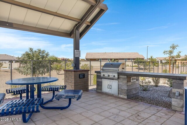 4149 E Appaloosa Rd, Gilbert, AZ 85296 - view of patio / terrace featuring area for grilling and fence